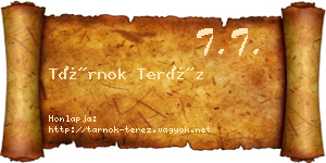 Tárnok Teréz névjegykártya